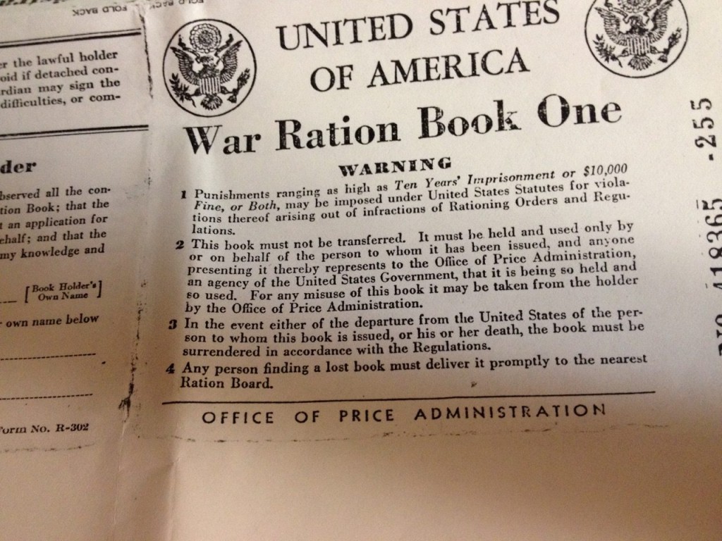 War Ration Book 1