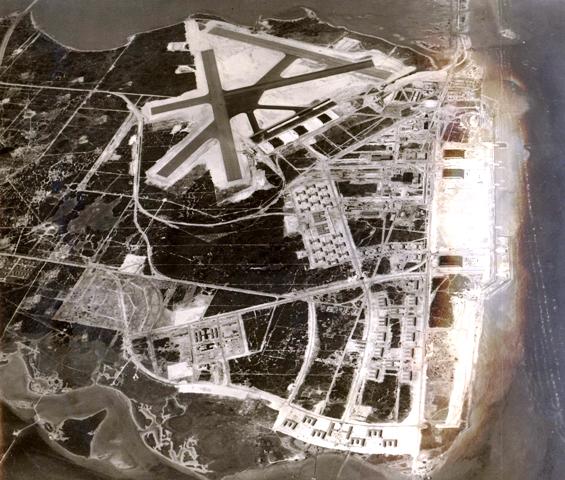 An aerial view of Naval Air Station (NAS) Corpus Christi, Texas, as it appeared on January 27, 1941, seventy-two years ago today. The air station was commissioned in March 1941.